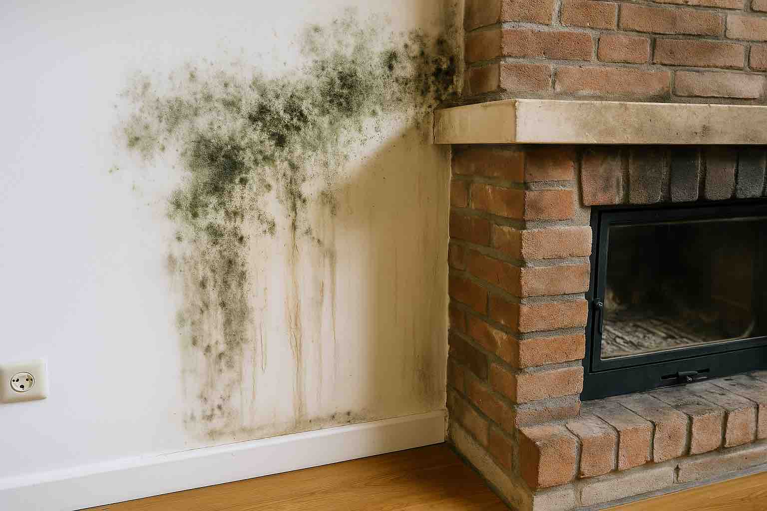 Vorsicht Schimmel am Kamin! Was tun?